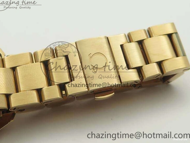 0209 Bright Aqua Terra Ladies 35mm RG V6F Best Edition Brown Dial On RG Bracelet A 8101